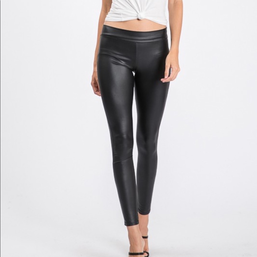 Go Forth & Be Fabulous Faux Leather Leggings